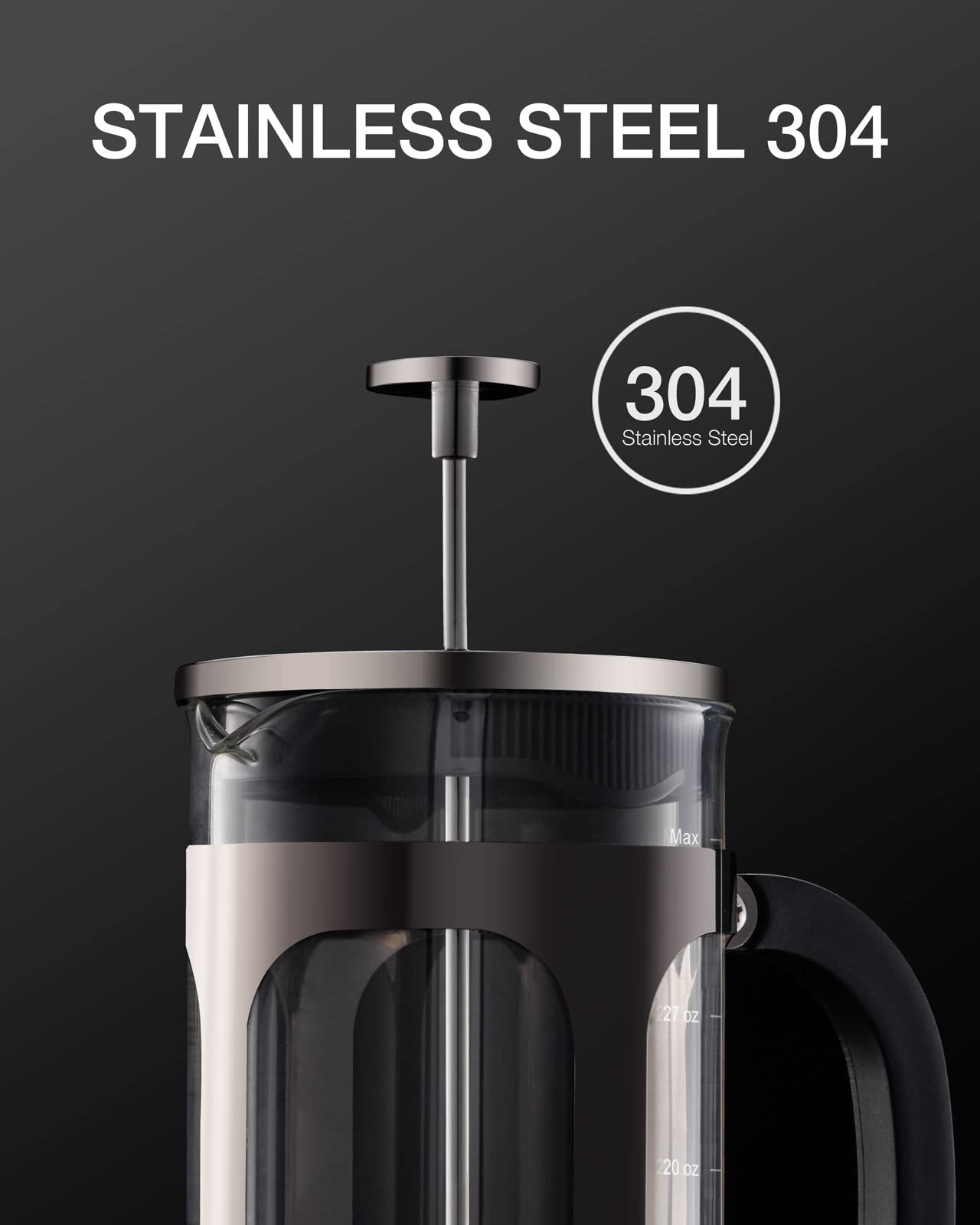 34 Ounce 1 Liter French Press Coffee Maker