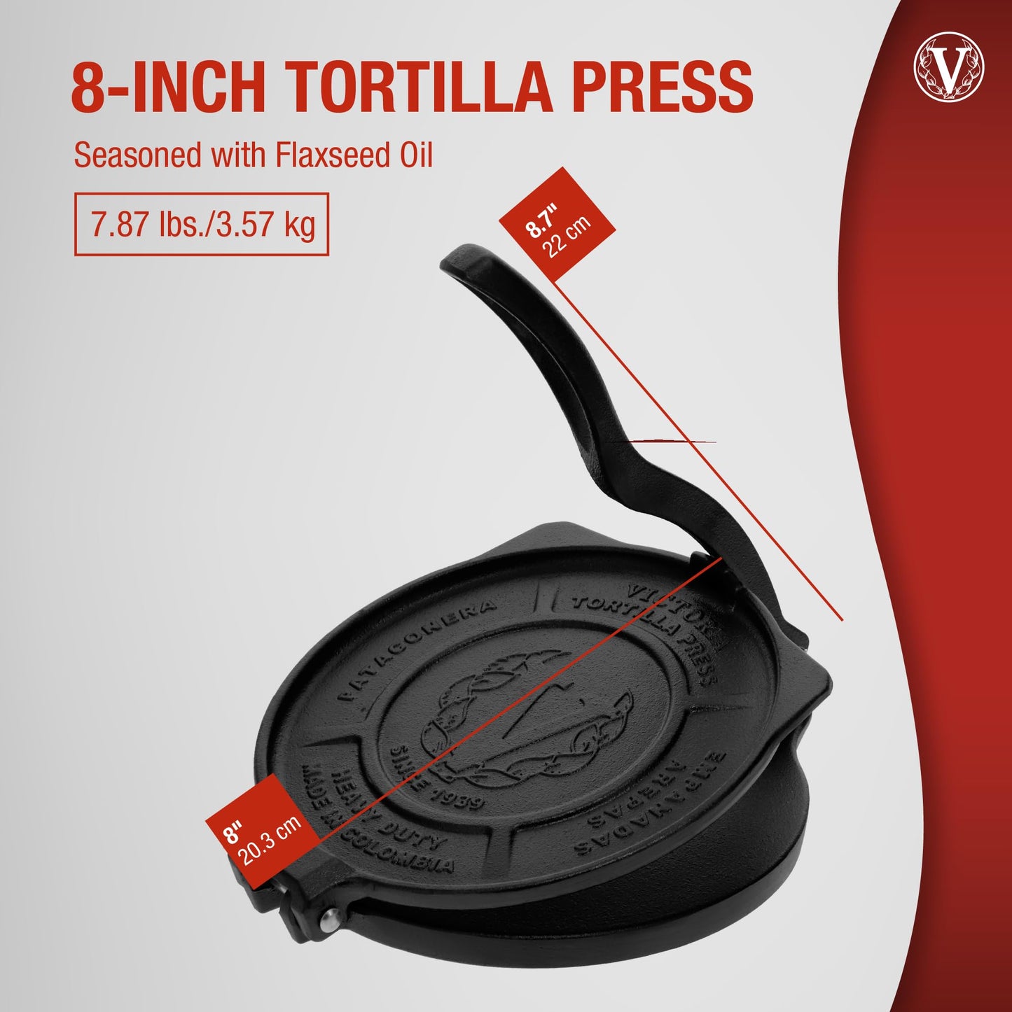 Cast Iron Tortilla Press